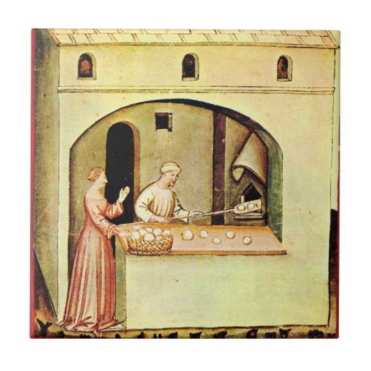 アンティークオーブンベイカー,ベーカリーパン店 タイル (正面)