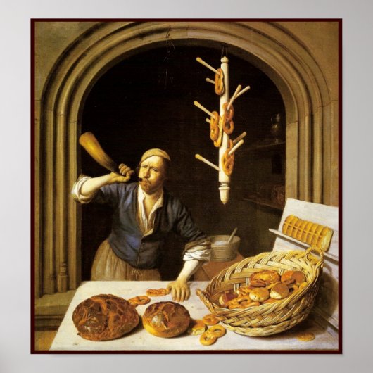 アンティークオーブンベイカー，ベーカリーパン店 ポスター (正面)