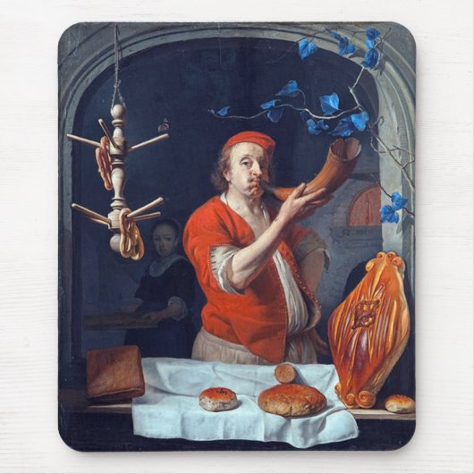 アンティークオーブンベイカー，ベーカリーパン店 マウスパッド (正面)