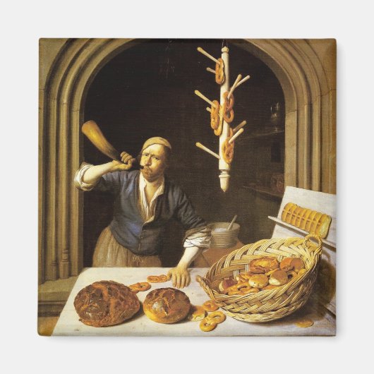 アンティークオーブンベイカー，ベーカリーパン店 マグネット (正面)