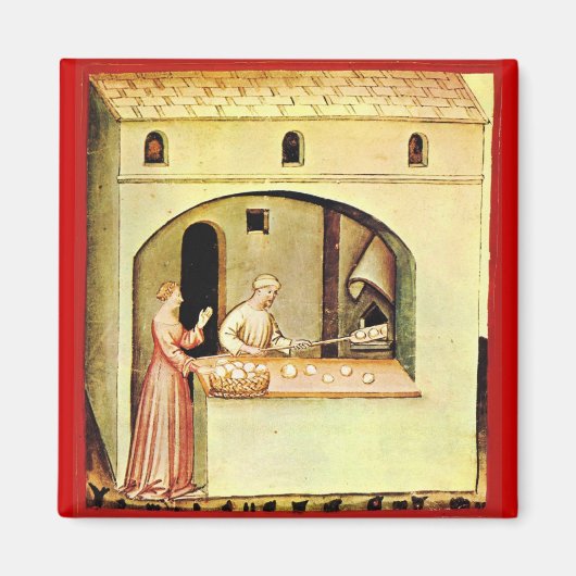 アンティークオーブンベイカー,ベーカリーパン店 マグネット (正面)