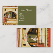 アンティークオーブンベイカー，ベーカリーパン店 名刺 (正面/裏面)