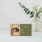 アンティークオーブンベイカー，ベーカリーパン店 名刺 (スタンド正面)