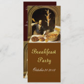 アンティークオーブンベーカリー朝食パーティー 招待状 (正面/裏面)