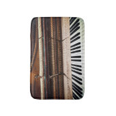 アンティークオールドコンサートピアノ写真 バスマット (正面縦)