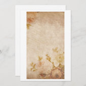 アンティークオールドノート紙 ノートカード (正面/裏面)