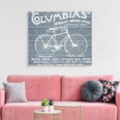 アンティークオールドファッションド自転車ジーンズキャンバス キャンバスプリント (インサイチュ (リビング))