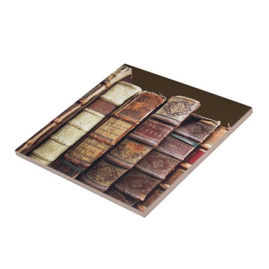 アンティークオールドブックスヴィンテージトームギフト タイル (側面)