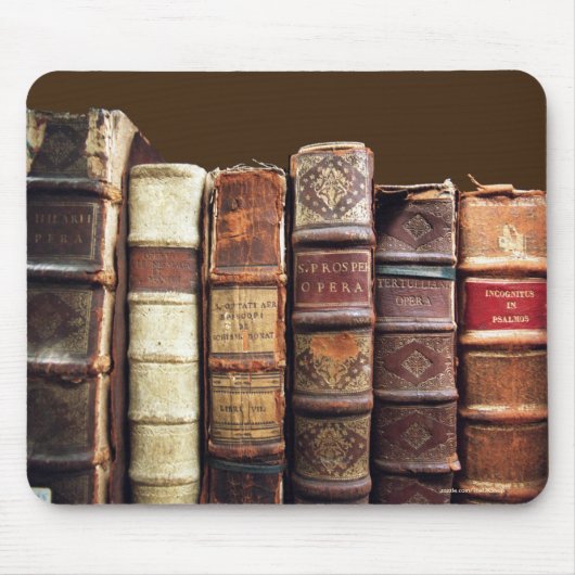 アンティークオールドブックスヴィンテージトームギフト マウスパッド (正面)