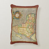 アンティークオールドワールドジェラルダスのメルカトル地図アフリカ アクセントクッション (裏面(縦))