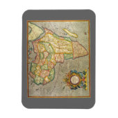 アンティークオールドワールドジェラルダスのメルカトル地図アフリカ マグネット (縦)