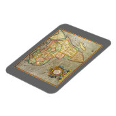 アンティークオールドワールドジェラルダスのメルカトル地図アフリカ マグネット (左側)