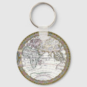 アンティークオールドワールドマップバイクロードオーガストベレー キーホルダー (裏面)