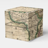 アンティークオールドワールドマップ結婚式の引き出物ボックス フェイバーボックス (正面サイド)