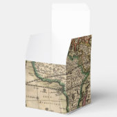 アンティークオールドワールドマップ結婚式の引き出物ボックス フェイバーボックス (オープン)