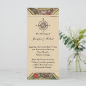 アンティークオールドワールドマップ結婚式 プログラム (スタンド正面)