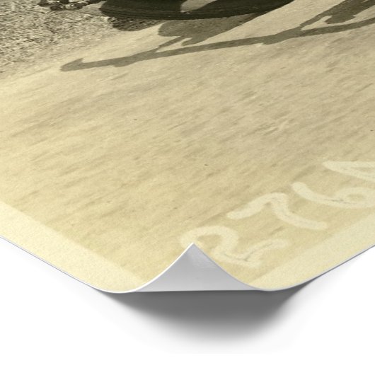 アンティークオールドヴィンテージカー – プリント (角)