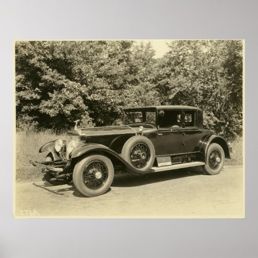アンティークオールドヴィンテージカー – プリント (正面)