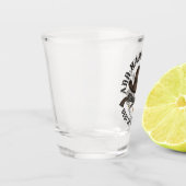 アンティークカウボーイガン名を追加Old Wild West Saloon ショットグラス (左)