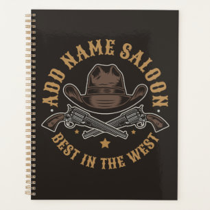 アンティークカウボーイガン名を追加Old Wild West Saloon プランナー手帳