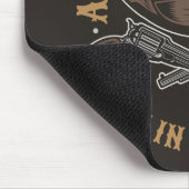 アンティークカウボーイガン名を追加Old Wild West Saloon マウスパッド (コーナー)