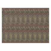 アンティークカシミヤca. 1700パームパターンプリント テーブルクロス (正面(横))