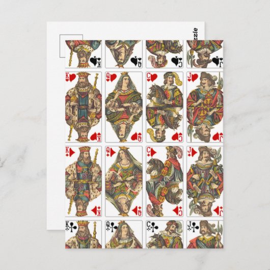 アンティークカジノカード ポストカード (正面/裏面)