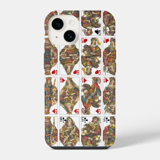 アンティークカジノカード iPhoneケース (裏面)