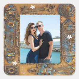 アンティークカスタムスケルトン鍵フレーム画像 スクエアシール