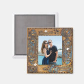 アンティークカスタムスケルトン鍵フレーム画像 マグネット (正面/裏面)