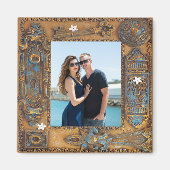 アンティークカスタムスケルトン鍵フレーム画像 マグネット (正面)