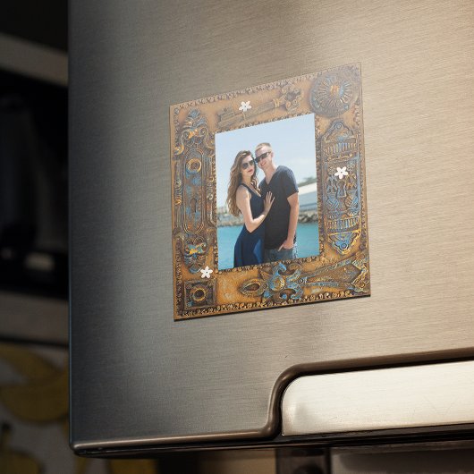 アンティークカスタムスケルトン鍵フレーム画像 マグネット