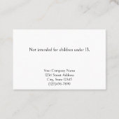 アンティークカスタムスタッドイヤリングジュエリー表示カード 予約カード (裏面)