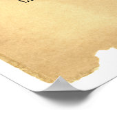 アンティークカスタムパーチメント背景紙 ポスター (角)