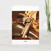 アンティークカッコいい銃ハッピー・ファザーズ・デイカード カード (裏面)