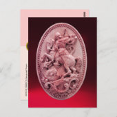 アンティークカメオ聖。ジョージ・アンド・ドラゴン ポストカード (正面/裏面)