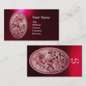 アンティークカメオ/ドラゴンモノグラムの聖ジョージ 名刺 (正面/裏面)