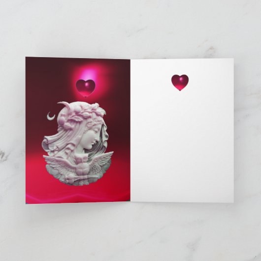 アンティークカメオ、ムーンレディーオブナイトバレンタインデー シーズンカード (内部)