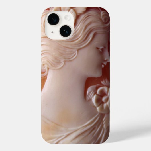 アンティークカメオ、ヴィンテージカメオジュエリー Case-Mate iPhoneケース (裏面)