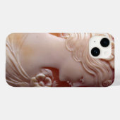 アンティークカメオ、ヴィンテージカメオジュエリー Case-Mate iPhoneケース (裏面 (横))