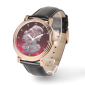 アンティークカメオ、葡萄とブドウを持つ女性 腕時計 (傾斜)