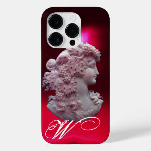 アンティークカメオ、葡萄とブドウを持つ女性 Case-Mate iPhone 14 PROケース