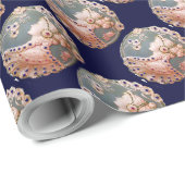 アンティークカメオ/蝶と花の女性 ラッピングペーパー (ロールコーナー)