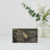 アンティークカメラオークレビジネスカード 名刺 (スタンド正面)