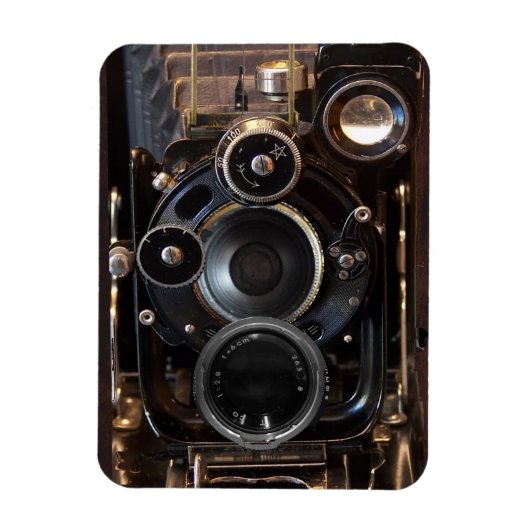 アンティークカメラ撮影フィルムレンズ マグネット (縦)