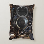 アンティークカメラ撮影ヴィンテージレンズフィルム アクセントクッション (裏面(縦))