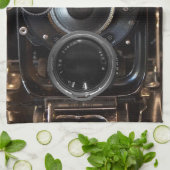 アンティークカメラ撮影ヴィンテージレンズフィルム キッチンタオル (折り畳み)