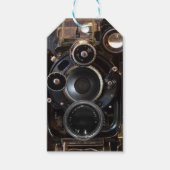 アンティークカメラ撮影ヴィンテージレンズフィルム ギフトタグ (正面)