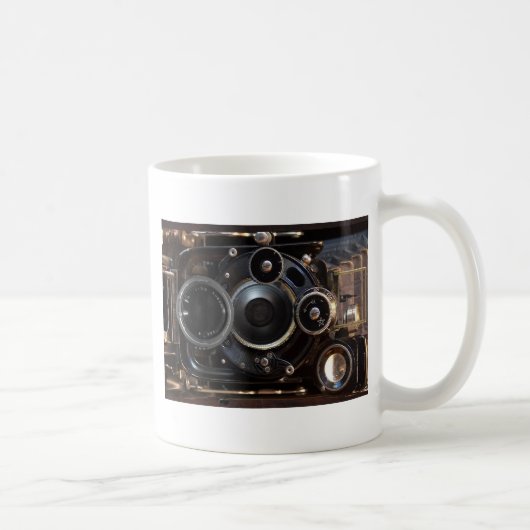 アンティークカメラ撮影ヴィンテージレンズフィルム コーヒーマグカップ (右)