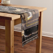 アンティークカメラ撮影ヴィンテージレンズフィルム ショートテーブルランナー (インサイチュ)